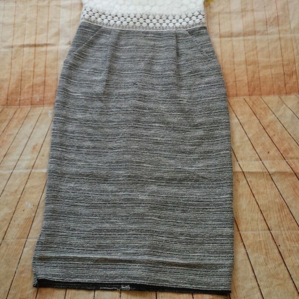 *SALE* Sandra Darren cotton blend & lace dress 2P - Picture 4 of 6